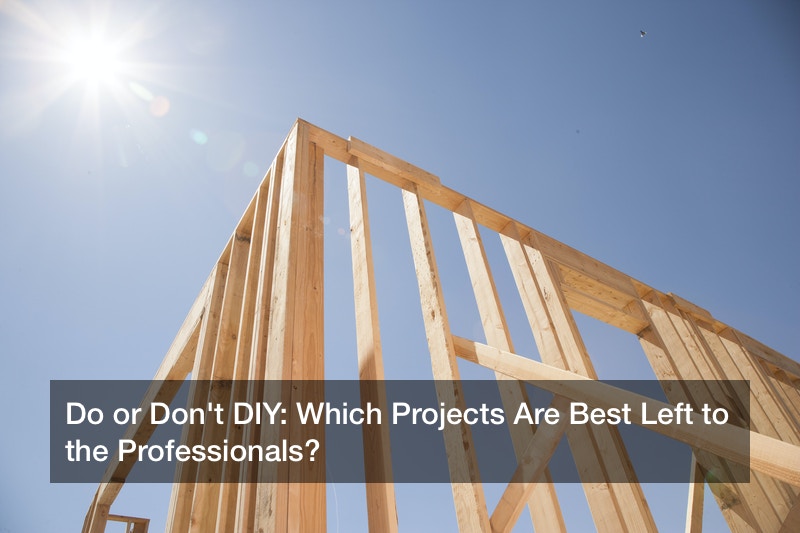 Do or Don’t DIY: Which Projects Are Best Left to the Professionals?